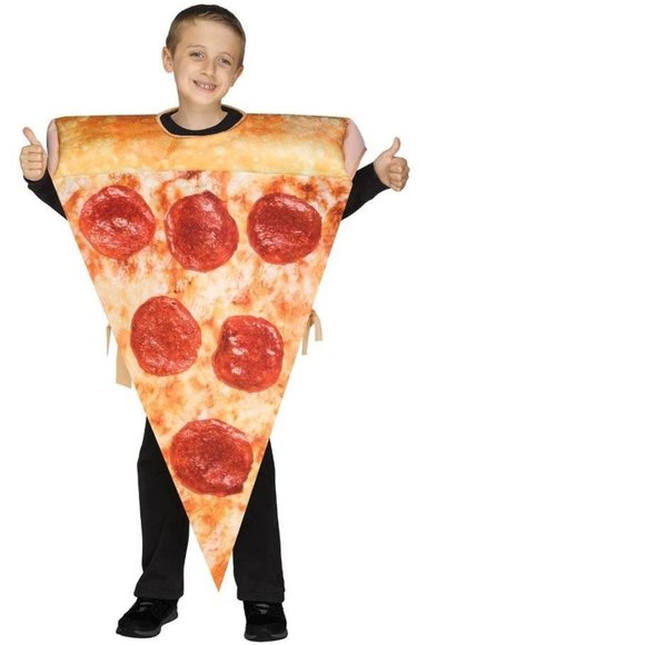 Pizza Slice Halloween Costume 1 Pc Tunic Pepperoni Pullover Kids size up to 12 - Picture 1 of 3